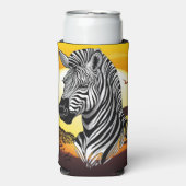 Zebra African Savanna Wild Animal (Seltzer Voorkant)
