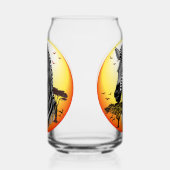 Zebra African Savanna Wild Animal Blikvorm Glas (Rechts)