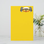 Zebra African Savanna Wild Animal Briefpapier (Staand voorkant)