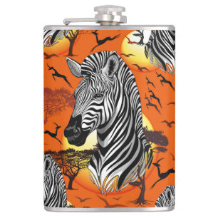 Zebra African Savanna Wild Animal Heupfles