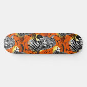 Zebra African Savanna Wild Animal Skateboard (Horizontaal)