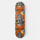 Zebra African Savanna Wild Animal Skateboard (Voorkant)