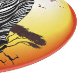 Zebra African Savanna Wild Animal Snijplank (Hoek)