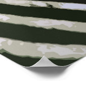 Zebra Afrikaanse Poster in wilde natuur (Hoek)