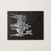 Zebra afspelen legpuzzel (Horizontaal)