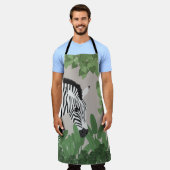 Zebra amongst Leaves Schort (Gedragen)