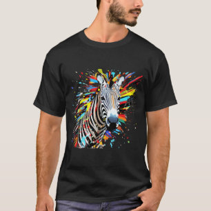 Zebra Animal Freedom World Wildlife Wonder Art T-shirt
