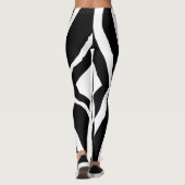 Zebra Animal Pattern#3 Designer Tights Legging (Achterkant)
