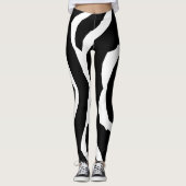 Zebra Animal Pattern#3 Designer Tights Legging (Voorkant)