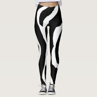 Zebra Animal Pattern#3 Designer Tights Legging