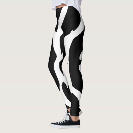 Zebra Animal Pattern#3 Designer Tights Legging (Links)