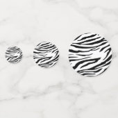 Zebra Animal Pattern Modern Confetti (Achterkanten)