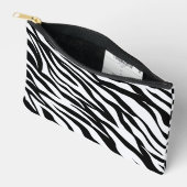 Zebra Animal Print Black and White Safari  Etui (Open)