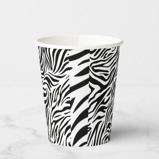 Zebra Animal Print Papier beker (Links)