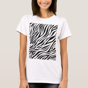 Zebra Animal Skin Print Pattern-15391 T-shirt