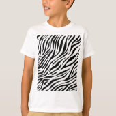 Zebra Animal Skin Print Pattern-15391 T-shirt (Voorkant)