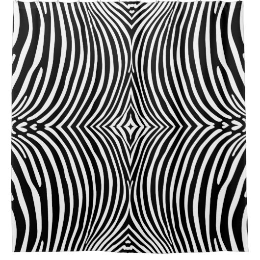 Zebra Animalprint Douchegordijn (Voorkant)