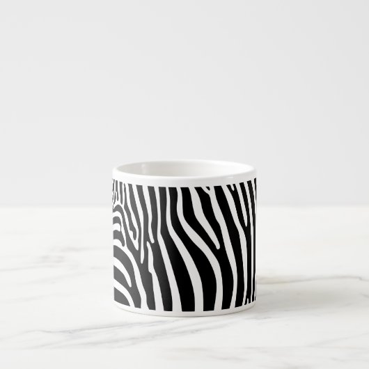 Zebra Animalprint Espresso Kop (Voorkant)