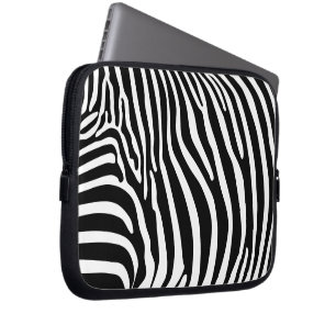 Zebra Animalprint Laptop Sleeve