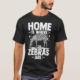 Zebra Animals Funny African Safari Zoo Schattige T-shirt