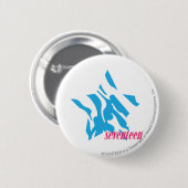 Zebra Aqua 3 Ronde Button 5,7 Cm (Voorkant /achterkant)