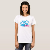Zebra Aqua T-shirt (Voorkant volledig)