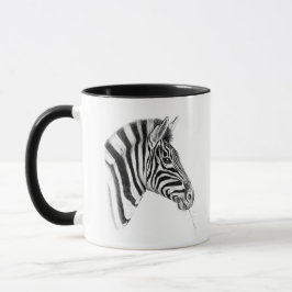 Zebra Art Coffee Mok – Elegant