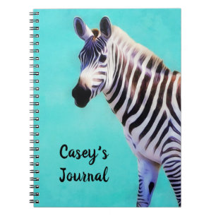 Zebra Art Journal Notitieboek met persoonlijke naa