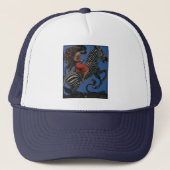 Zebra Art Nouveau Vrouw Trucker Pet (Voorkant)