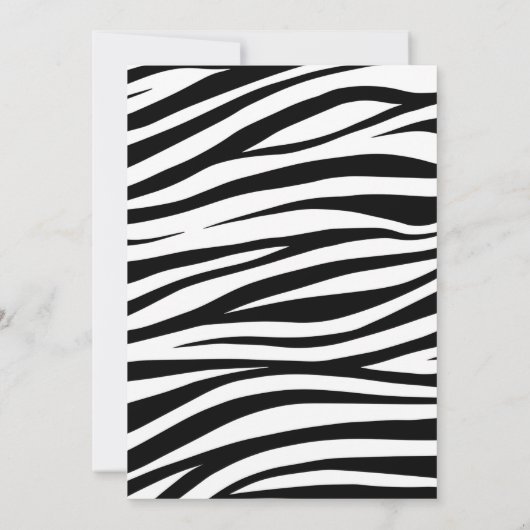 Zebra art party Invitation (Dos)