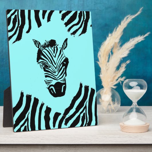 Zebra Art Plaque Fotoplaat (Zijkant)