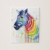 Zebra Art Waterverf Schilder Puzzle Legpuzzel (Verticaal)