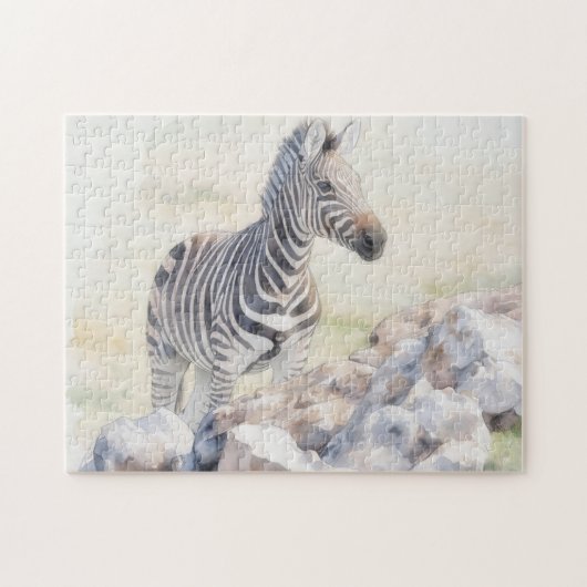 Zebra Art Wild Animal Puzzle (Horizontal)