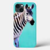 Zebra Art Wildlife Natuur Telefoon Case (Achterkant)