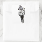Zebra Astronaut Sticker (Tas)