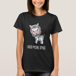 Zebra Astronaut Strepen Afrikaans Dier Ik Heb Mee T-shirt