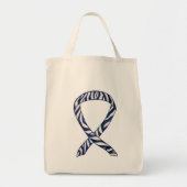 Zebra Awareness Lint Custom Art Canvas tas (Voorkant)