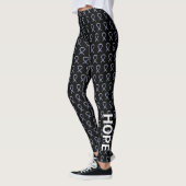 Zebra Awareness Ribbon Hope Cure Custom Leggings (Links)