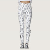Zebra Awareness Ribbon Hope Cure Leggings Personna (Devant)