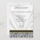 Zebra Baby Genderkwesties Kaart (Achterkant)