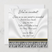 Zebra Baby Genre Reveal Party Invitation (Dos)