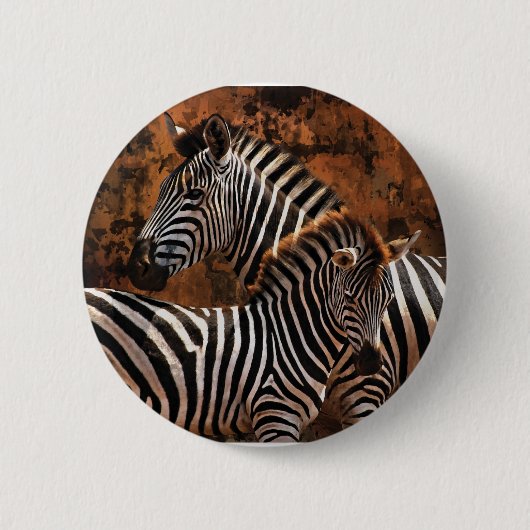 Zebra baby ronde button 5,7 cm (Voorkant)