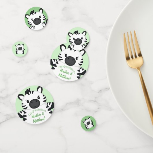 Zebra-Baby shower Confetti (Groep)