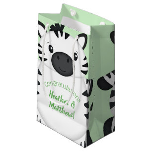 Zebra-Baby shower Klein Cadeauzakje
