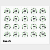 Zebra-Baby shower Ronde Sticker (Vel)