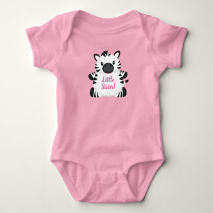 Zebra Baby shower Roze Romper