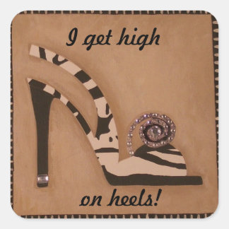 Zebra, Baby! Vierkante Sticker
