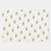 Zebra ballonpartij Cadeaupapier Vellen Set (Voorkant 2)