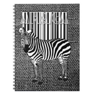 Zebra Barcode Art Notitieboek