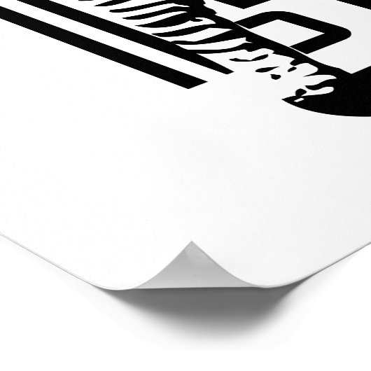 Zebra Barcode Art Poster (Hoek)